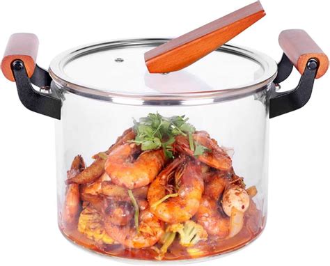 Amazon Glass Saucepan For Cooking Glass Cooking With Cover L