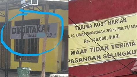 Kelewat Kreatif 6 Iklan Kontrakan Dan Terima Kos Ini Bikin Gagal Paham