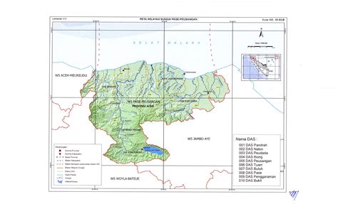 Peta Batas Wilayah Sungai Pasee Peusangan