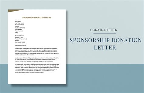 Editable Donation Letter Templates In Word To Download