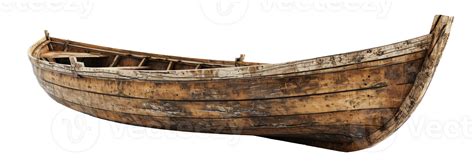 AI generated Vintage Wooden Boat on Transparent Background 36354007 PNG