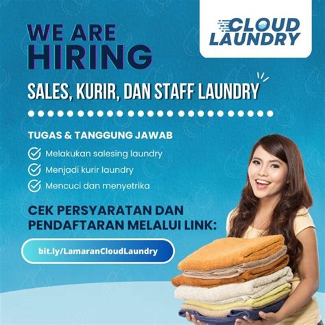 Lowongan Kerja Sales Kurir Staff Laundry Di Cloud Laundry