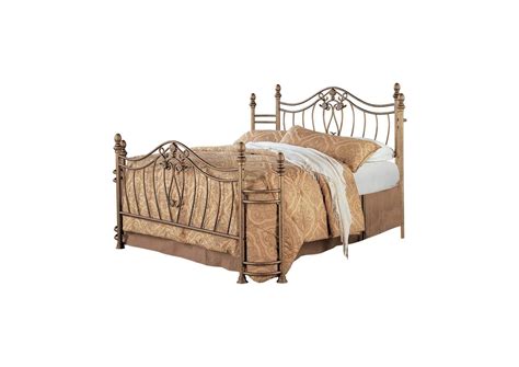 Antique Brass Sydney Traditional Antique Brushed Queen Bed Landmark Home Furnishings Houma La