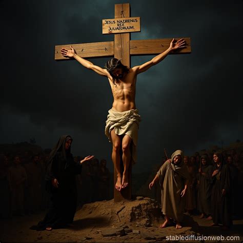 crucifixion  jesus christ stable diffusion