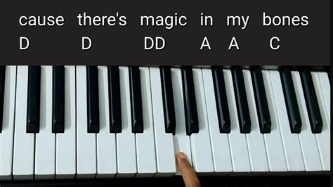 Bones Tutorial Chords Melody Imagine Dragons Keyboard Youtube