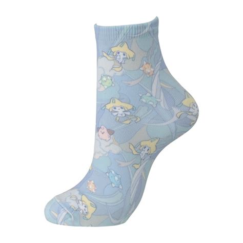 Pokemon Center 2023 Socks For Women 23 25 Cm 1 Pair Middle Jirachi