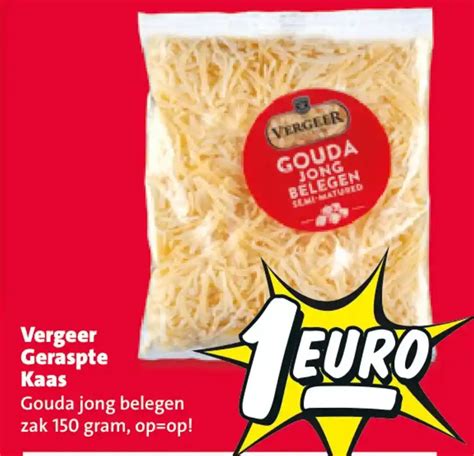 Vergeer Geraspte Kaas 150 Gram Aanbieding Bij Nettorama