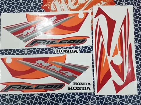 Kit Calcos Honda Falcon Nx4 Moto Roja Hago Envios En Venta En Capital