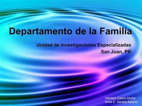 Departamento De La Familia Ppt