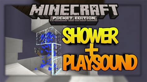 How To Make A Working Shower In Mcpe Command Block YouTube