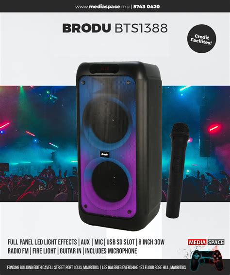 Kts Brodu Speaker Bts Wireless Portable Speaker Dual Inch Bt