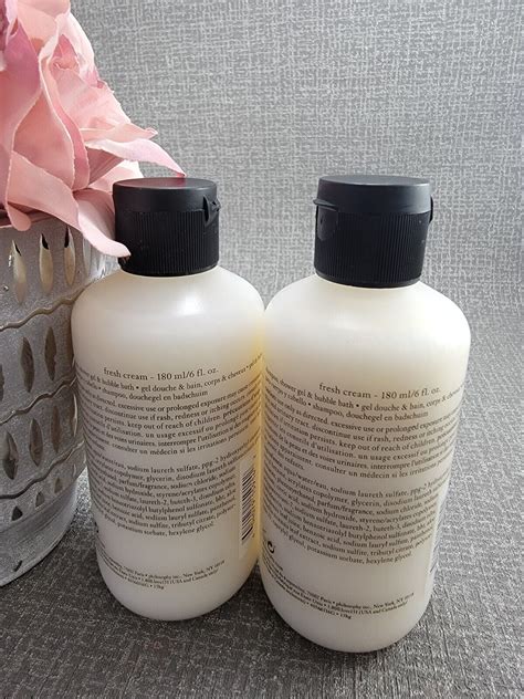 X Philosophy Fresh Cream Shampoo Shower Gel Bubble Bath Oz Each