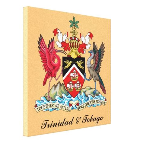 Trinidad and Tobago Coat Of Arms Canvas Print | Zazzle