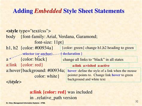 Ppt Chapter 3 Creating Web Pages With Links Images And Embedded