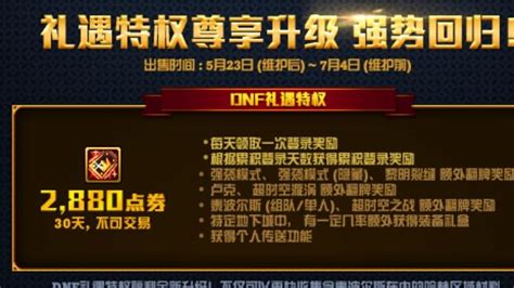 Dnf：曾以为礼遇特权只是特例，没想到再次出现，你还会买吗？