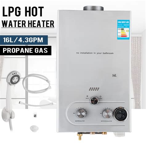 Lpg Propane Gas Gpm Instant Tankless L Min Fastar Hot Water Heater