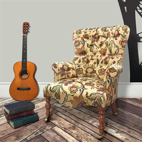 Morris Brocade Lounge Chair Napoleonrockefeller Vintage And Retro