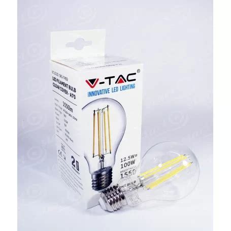 V Tac Vt Lampadina Led Filament E W Bulb A Sku