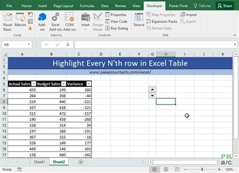 Highlight Every Nth Row In Excel Tables How To