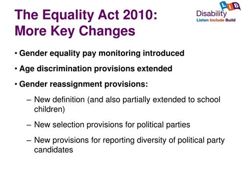 Ppt An Overview And Implications Of The Equality Act Powerpoint