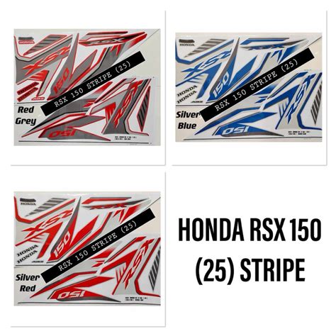 Honda Rsx Rs X Body Cover Set Stripe Th Body