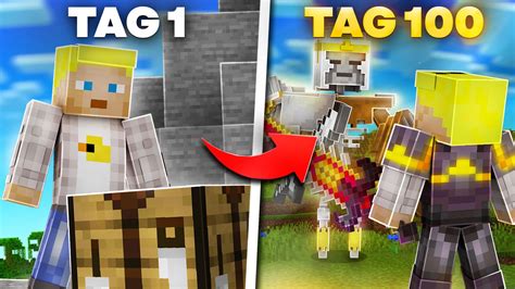 Ich Spiele 100 Tage Die Schwerste Minecraft Mod Youtube