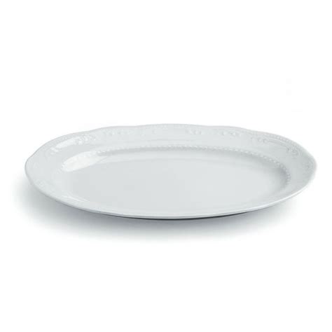 Oval Plate Cm X Bianco Tognana