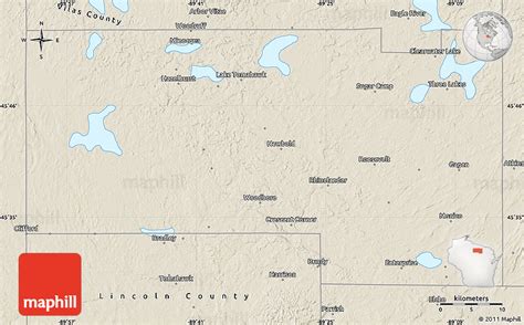 Shaded Relief Map Of Oneida County