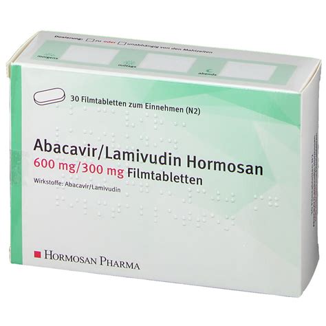 Abacavir Lamivudin Hormosan 600 Mg 300 Mg 30 St Mit Dem E Rezept Kaufen