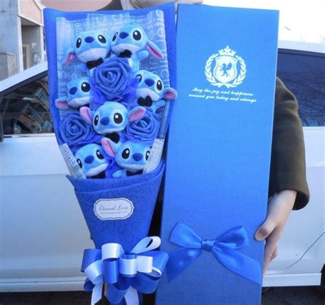 Disney Inspired Stitch And Lilo Soft Stuffed Bouquet T Box Children