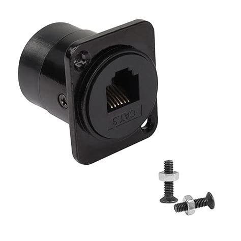 Amazon QIANRENON RJ11 RJ12 6P6C Panel Mount Feedthrough Connector