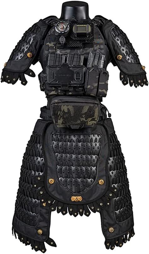 PHYNEDI 6-in-1 Tactical Equipment Shoulder Pauldron Armor Skirt Crotch ...