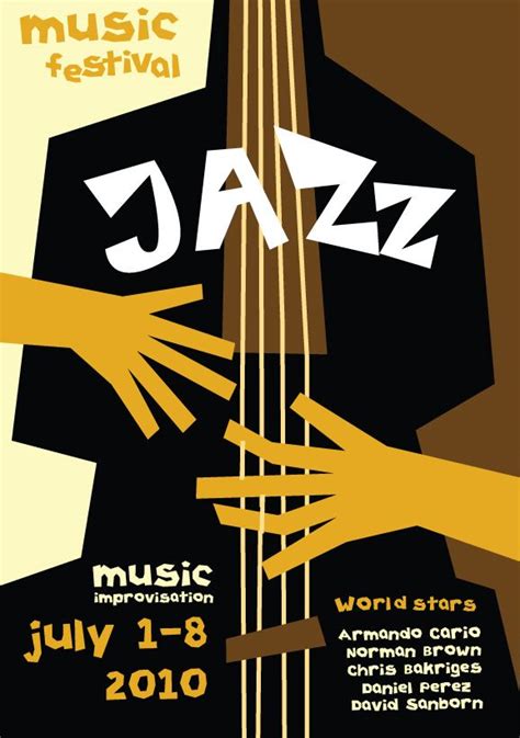 Music posters devoted to jazz | Jazz poster, Music poster design, Music ...