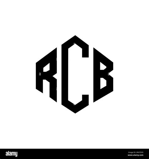 RCB letter logo design with polygon shape. RCB polygon and cube shape ...