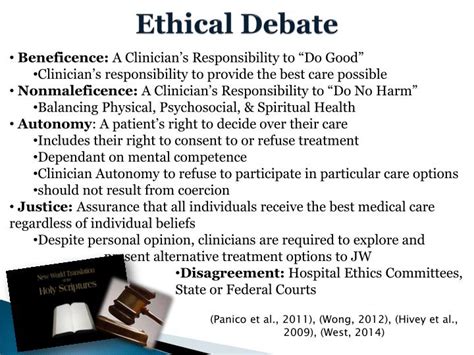 PPT Refusal Of Blood Transfusion In Jehovahs Witnesses An Ethical