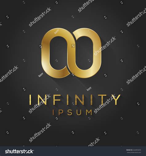 Plantilla De Logotipo Gold Infinity Elemento Vector De Stock Libre