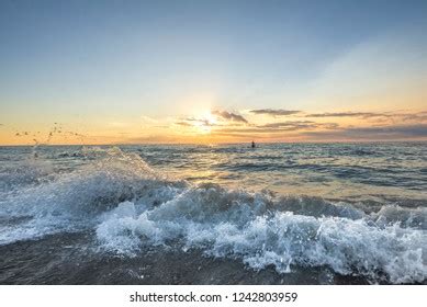 Grand Bend Beach Sunset Stock Photo 1242803959 | Shutterstock