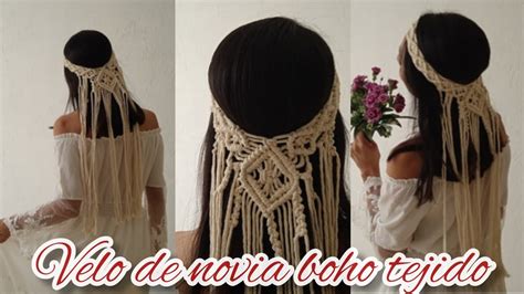 Velo De Novia Bohemio Tejido A Macram Beautiful Bride S Veil Youtube