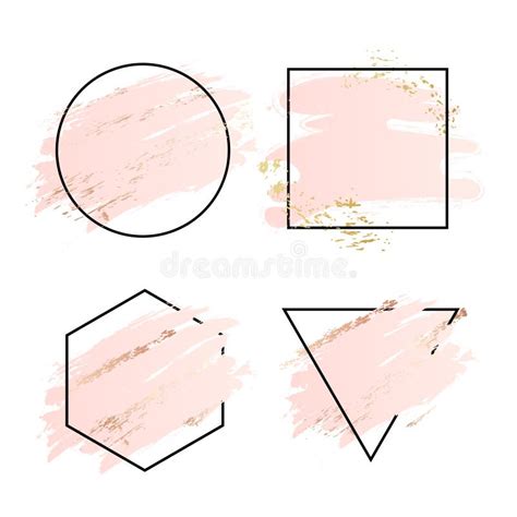 Quadro Quadrado Rosa E Fundo Rosa Tra Ado Logotipo Geom Trico De