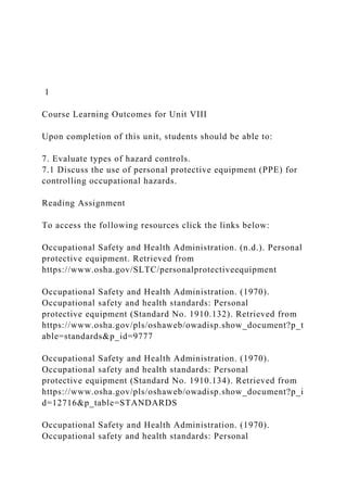 Course Learning Outcomes For Unit Viii Upon Complet Docx