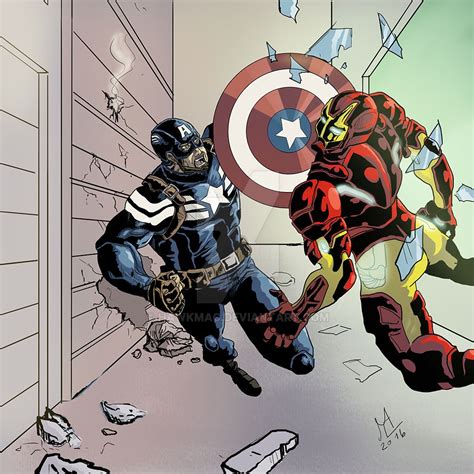 Captain America Vs Ironman By Hawkmac On DeviantArt