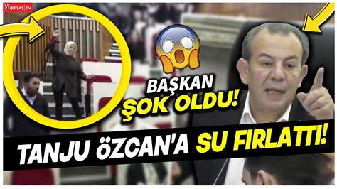 Tanju Özcan a Su Fırlattı AKP li Üye Çılgına Döndü YouTube