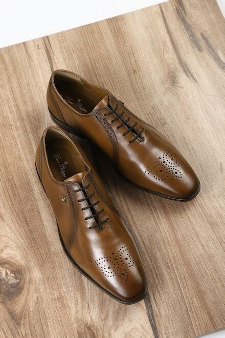 Louis Philippe Formal Shoes Louis Philippe Brown Lace Up Shoes For Men