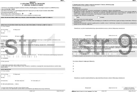 Wniosek o ustalenie prawa do świadczeń z funduszu alimentacyjnego