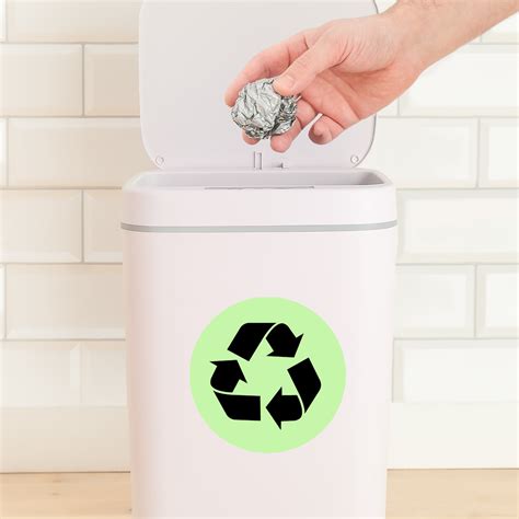 1 Sheet Recycle Sticker Garbage Sorting Stickers Noctilucous Adhesive ...