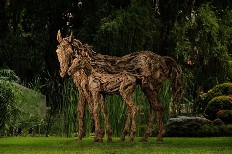 Sculptor transforms driftwood into astounding lifelike animals in motion James Doran-Webb ...