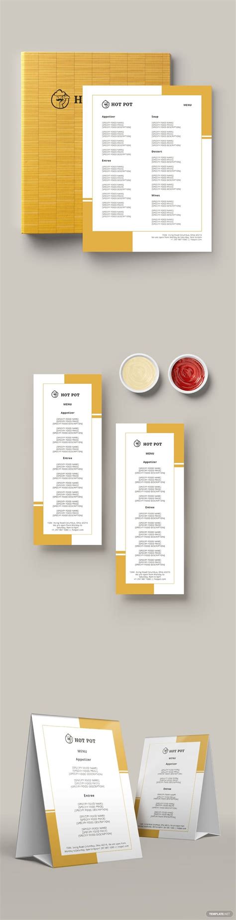 Menu Templates For Publisher