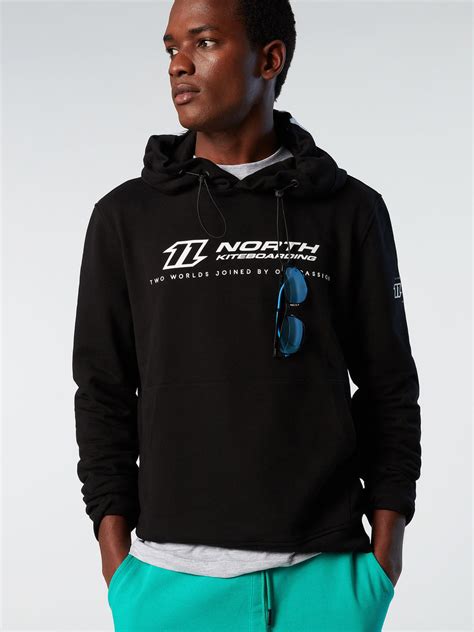 Hoodie With Embroidered Hood North Sails