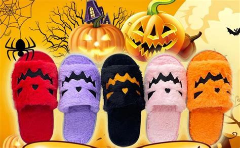 Kapley Halloween Pink Slippers Pink Jack O Lantern