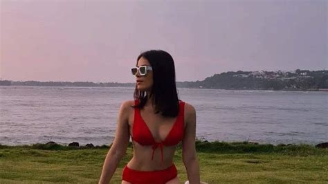 Radhika Madan Raises Temperature In Sexy Red Bikini Check Out The Diva